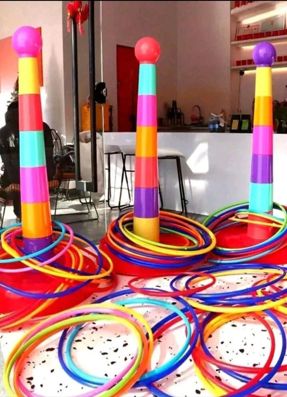 Two Sets Plus 18 Rings- Throw Hoop Toys interaction Indoor&outdoor Puzzle Hoop